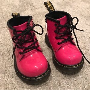 Bright Pink Kids' Brooklee b-K Doc Martens